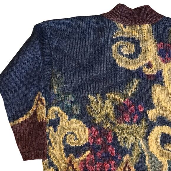 Ellen Tracy Women’s Sz S VTG Navy Mohair Cardigan Sweater 90s Oversized Knit - Picture 8 of 10